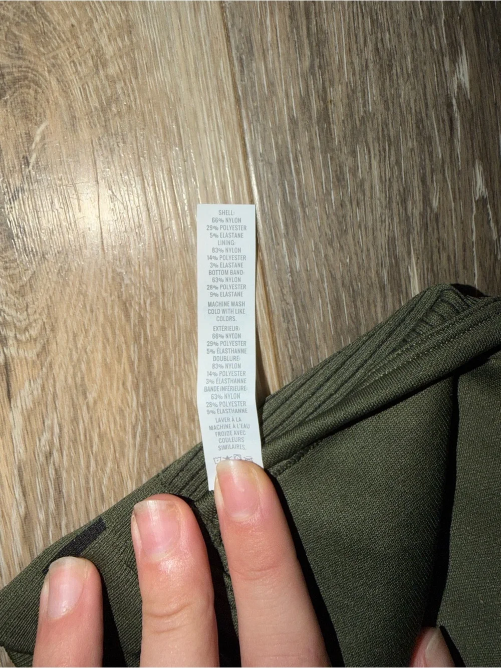 NWOT OFFLINE by Aerie Women’s Ribbed Olive Green Seamless Sports Bra